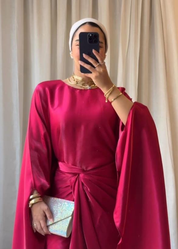 Burgundy shimery suit