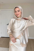 Galaxy Wrapped Suit - Beige