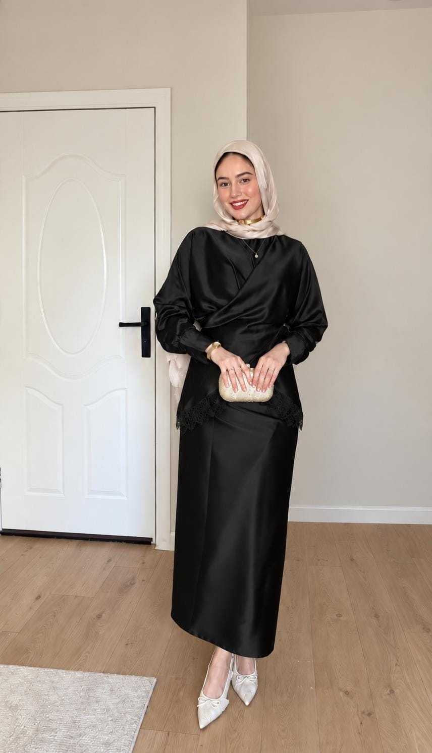 Galaxy Wrapped Suit - Black