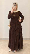 Malika Dress - Brown