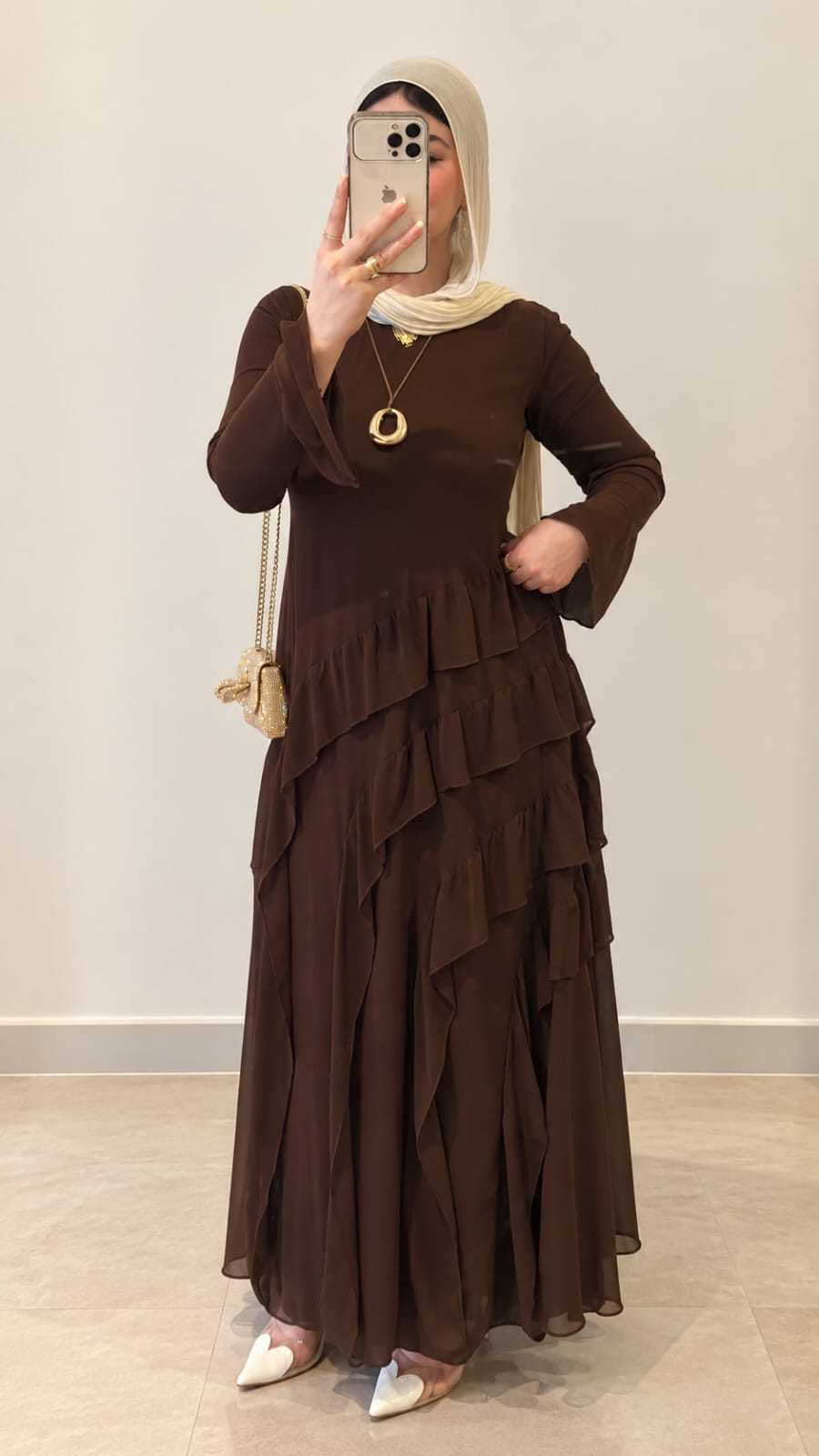 Malika Dress - Brown