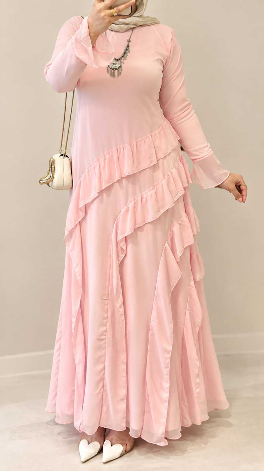 Malika Dress - Baby Pink