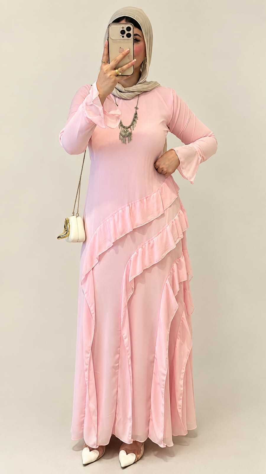 Malika Dress - Baby Pink