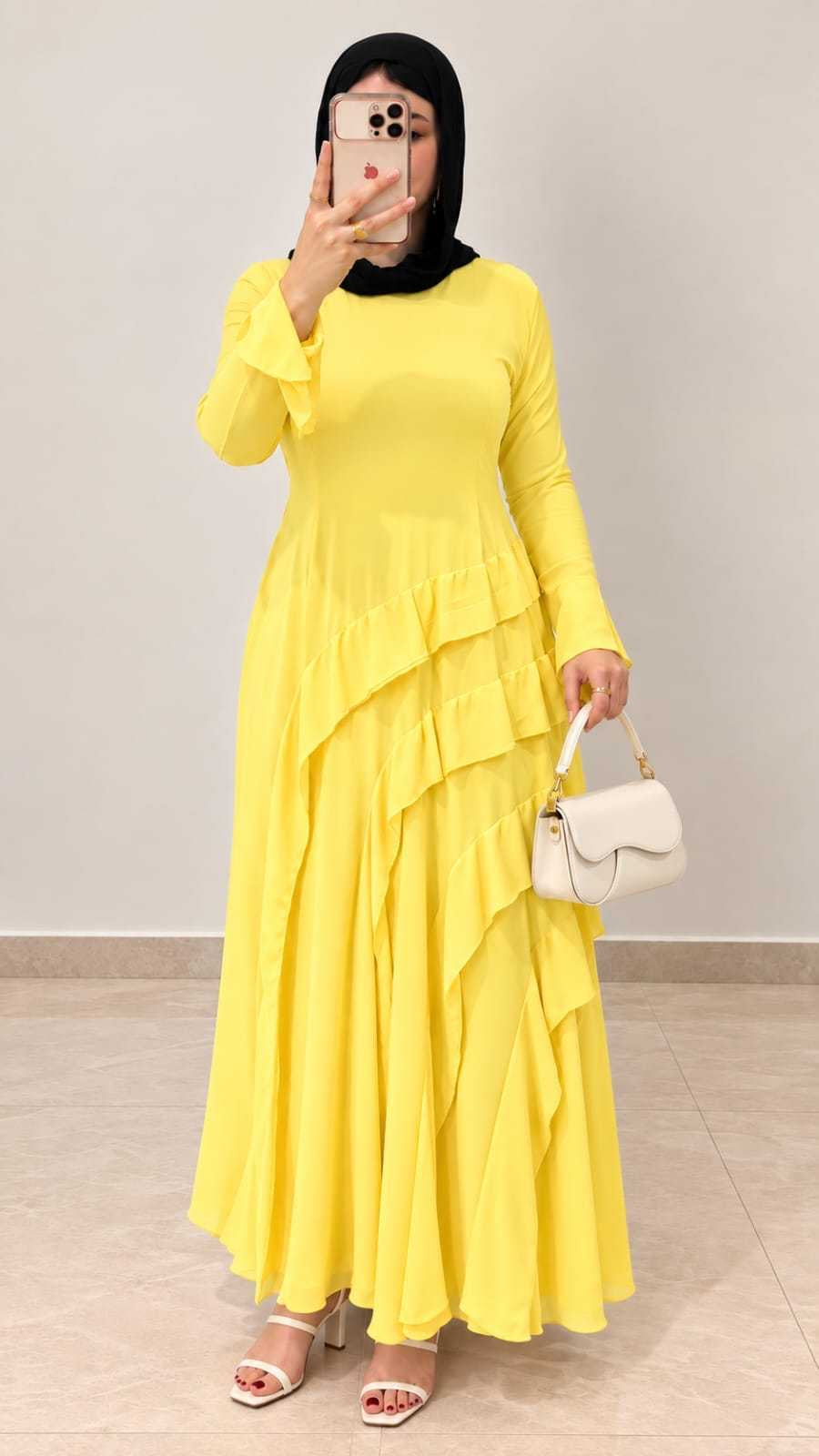 Malika Dress - Yellow