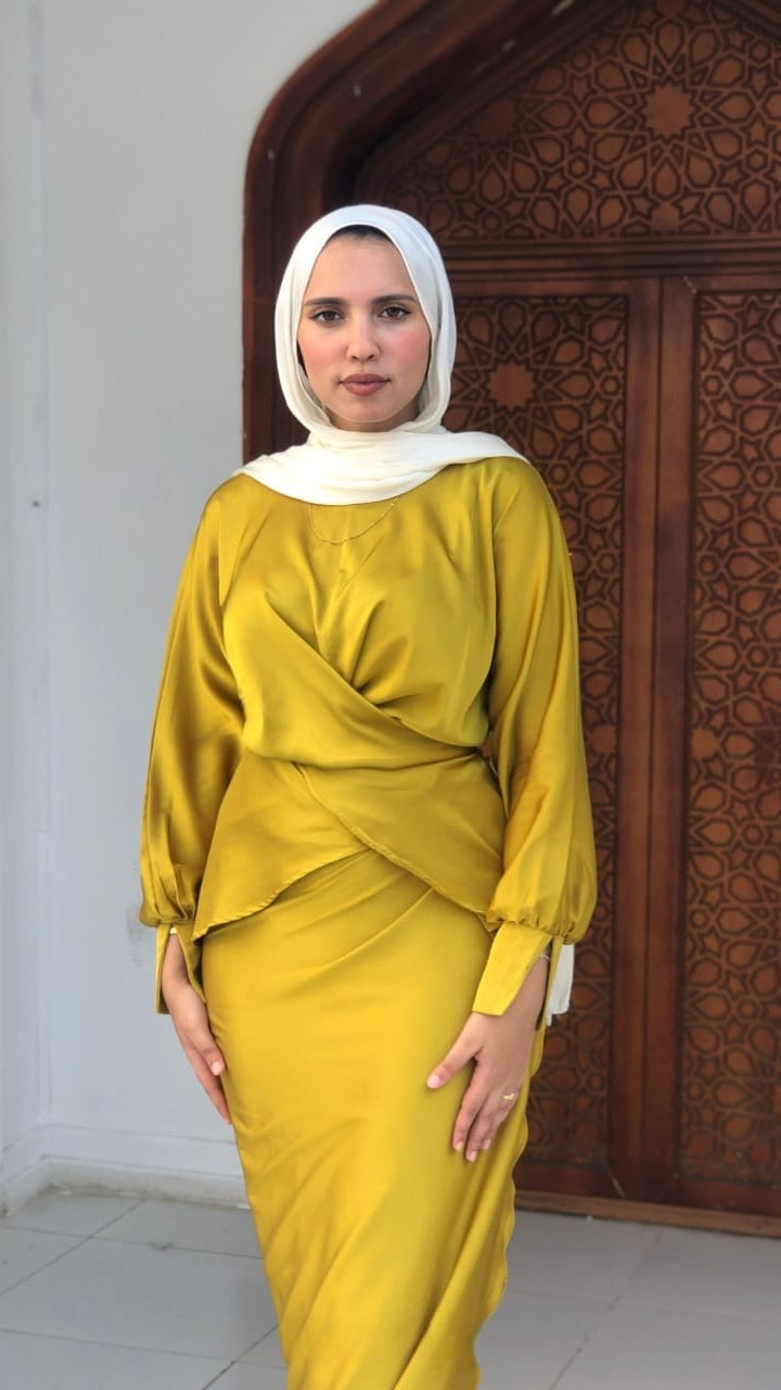 yellow Galaxy wrapped suit