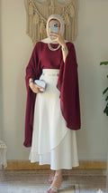 Burgundy shimery blouse
