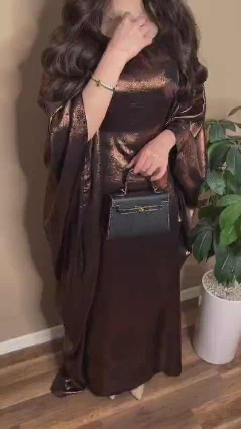Luxury Brown Abaya