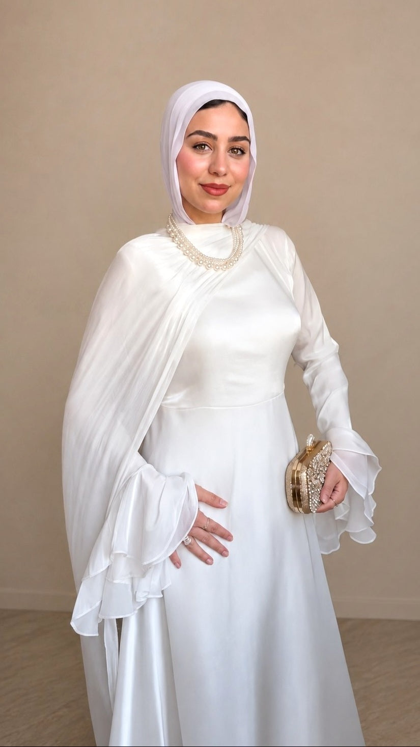 White Flurry Dress