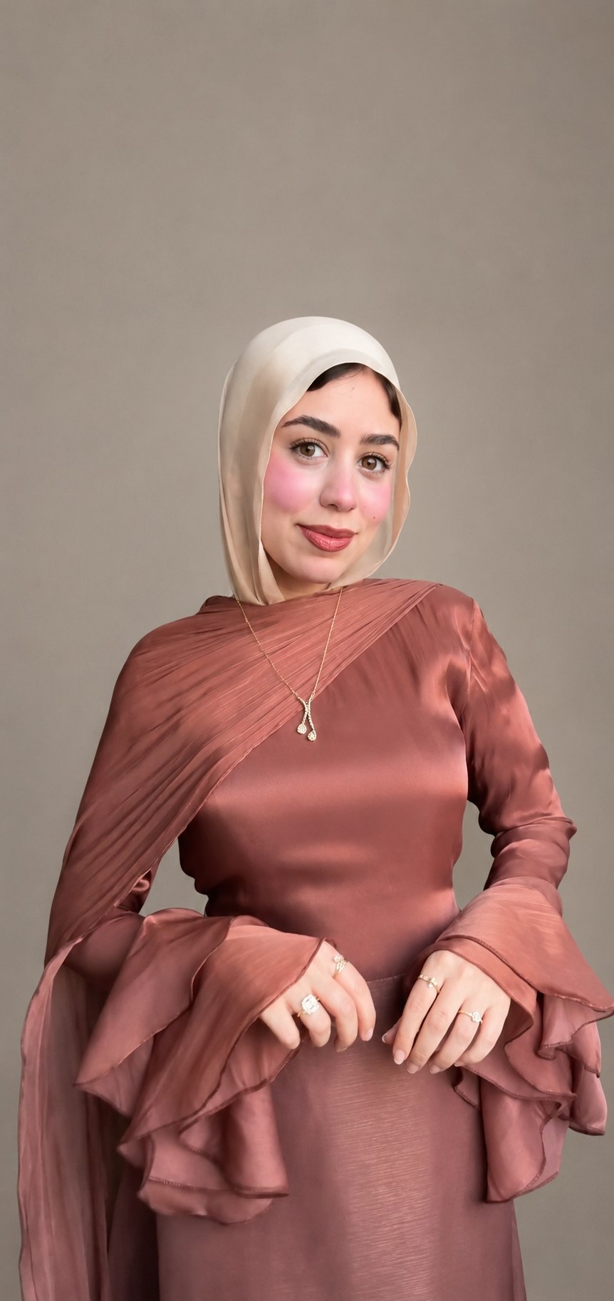 Brown Flurry Dress